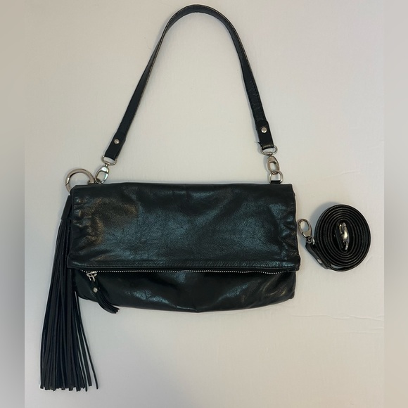 Gianni Chiarini Black Leather Crossbody Clutch Bag - Picture 3 of 7